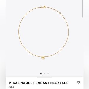 Tory Burch Kira Enamel Pendant Necklace